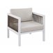 Beliani Conjunto lounge Alumínio BORELLO Branco