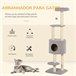 Arranhador para Gatos Aglomerado e Sisal PawHut Cinza