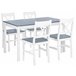 Beliani Conjunto de comedor MOANA Branco