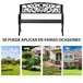 Banco de Jardim Ferro Outsunny 127x60 Preto