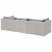 Beliani Conjunto lounge SANO Cinza Claro