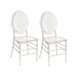 Beliani Silla de comedor MONTROSE Transparente