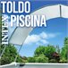Toldo para piscina tubular com proteção UV + 50 INTEX Branco