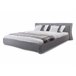 Beliani Cama com estrado Poliéster PARIS 175x228 Cinza