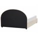 Beliani Cama com armazenamento Bouclé VAUCLUSE 194x214 Bege