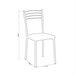 Conjunto de 4 cadeiras de cozinha Chef Branco/cinza
