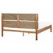 Beliani Cama com estrado Madeira de seringueira BOISSET 165x205 Madeira