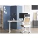 Beliani Biombo dobrável STANDI 184x30 Azul