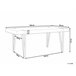Beliani Mesa de jantar ADENA 90x180 Carvalho
