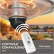 Aquecedor de Jardim Elétrico Outsunny 842-274V90SR Prata