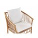 Beliani Conjunto lounge Madeira de bambu MAGGIORE Castanho