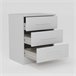 Mesa de cabeceira DREAM 3 gavetas 56x45x36cm Branco