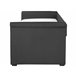 Beliani Cama com estrado Poliéster LIBOURNE 92x220 Azul Marino