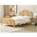 Beliani Cama com estrado Rattan/vime DOMEYROT 147x207 Castanho
