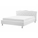 Beliani Cama com estrado Pele sintética METZ 215x189 Branco