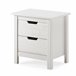 Mesa de cabeceira JULIETA 2 gavetas Mesa de cabeceira JULIETA 2 gavetas Branco