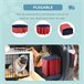 Piscina para animais de estimação PVC, placa de madeira PawHut Vermelho