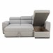Chaise longue reversível com 3 lugares e cama GUSTO cinzento Cinza