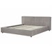 Beliani Cama Poliéster LINARDS 230x242 Castanho Claro