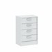 Cómoda com 4 gavetas cor branca LEADER Branco