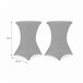 Conjunto de 2 capas - GALA - Capas para mobiliário de jardim com Preto