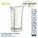 Conjunto de 6 taças em porcelana 800ml + suporte coleção VESSIA Branco