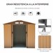 Abrigo de Jardim Aço Galvanizado e PP Outsunny 213 Amarelo