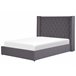 Beliani Cama com armazenamento Veludo LUBBON 170x217 Cinza