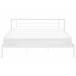 Beliani Cama com estrado Metal CUSSET 187x209 Branco