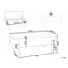 Beliani Banco de cama Chenille WARREN 100x40 Branco