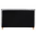 Beliani Cama com estrado Poliéster SENNEZ 175x216 Cinza Claro