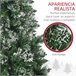 Árvore de Natal Plastico e Aço HOMCOM, casa - natal Verde