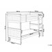 Beliani Beliche Pinho ALBON 104x206 Branco
