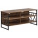 Beliani Mesa de TV CARLISLE 120 Madeira