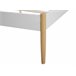 Beliani Cama com estrado Metal MAURS 187x209 Branco