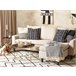 Beliani Almofada decorativa BENZOIN Branco/ Bege