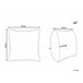 Beliani Almofada decorativa OLEARIA 45x45 Areia