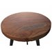 Beliani Conjunto de mesas DENNY 45x45 Castanho