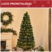 Árvore de Natal PVC e Metal HOMCOM, casa - natal Verde