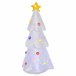 Árvore de Natal Inflável Poliéster HOMCOM, casa - natal Branco