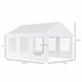 Pérgola de Jardim Aço, PE Outsunny 600x400 Branco