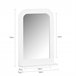 Espelho de casa de banho com 1 prateleira Espelho BZR162-W SoBuy PT Branco