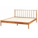 Beliani Cama com estrado Pinho BARRET 176x209 Castanho