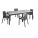 Sala de estar exterior em PVC Antracite