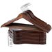 Max Home Pack 20 cabides de madeira cor castanhos Castanho
