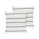 Beliani Almofada decorativa MILAS Branco/ Preto