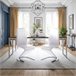 Pack 2 cadeiras de jantar Rin simile leather Branco