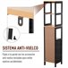 Armário auxiliar MDF, Bamboo kleankin, casa - casa de banho Multicor