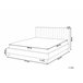 Beliani Cama com estrado Poliéster POITIERS 171x215 Cinza