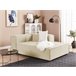 Beliani Chaise longue Linho APRICA Bege